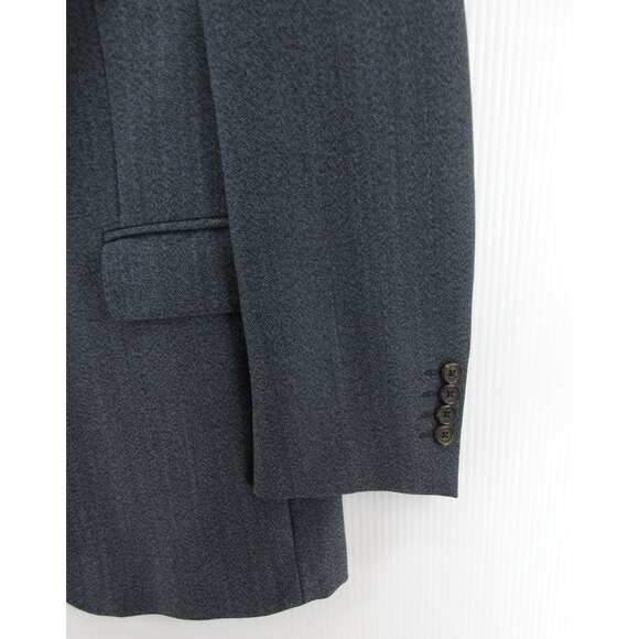 Gieves & Hawkes Sport Coat 40 Blazer Wool Herringbone Jacket Italy * - Picture 3 of 16